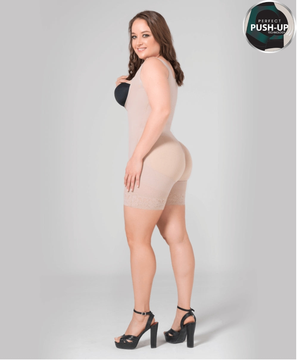 Faja levanta cola media pierna tipo sisa. Referencia 022591 Negra.